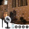 Dynamic snowflake projection lamp, outdoor waterproof RF remote control snow lamp, lawn lamp details Picture